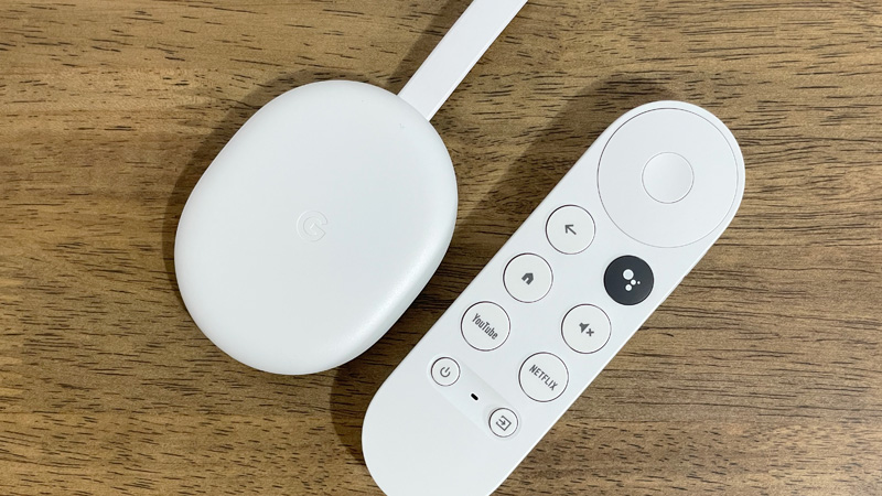 셋톱박스 본체와 리모콘 - Chromecast(크롬캐스트) with Google TV (4K).jpg