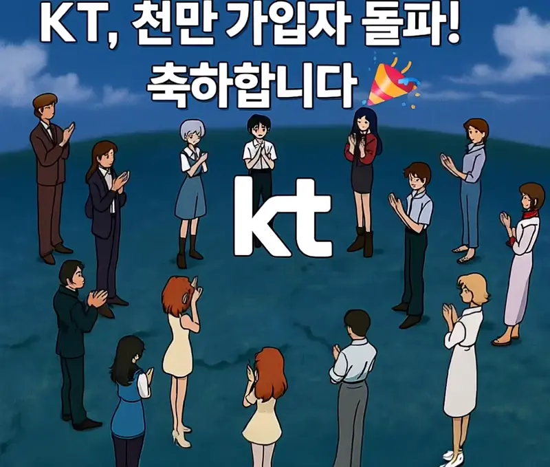 KT 천만가입자 돌파를 축하합니다.webp